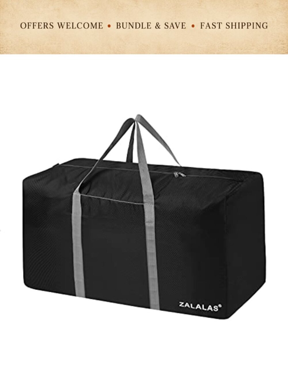 96L Extra Large Travel Duffel Bag Waterproof Foldable Lightweight